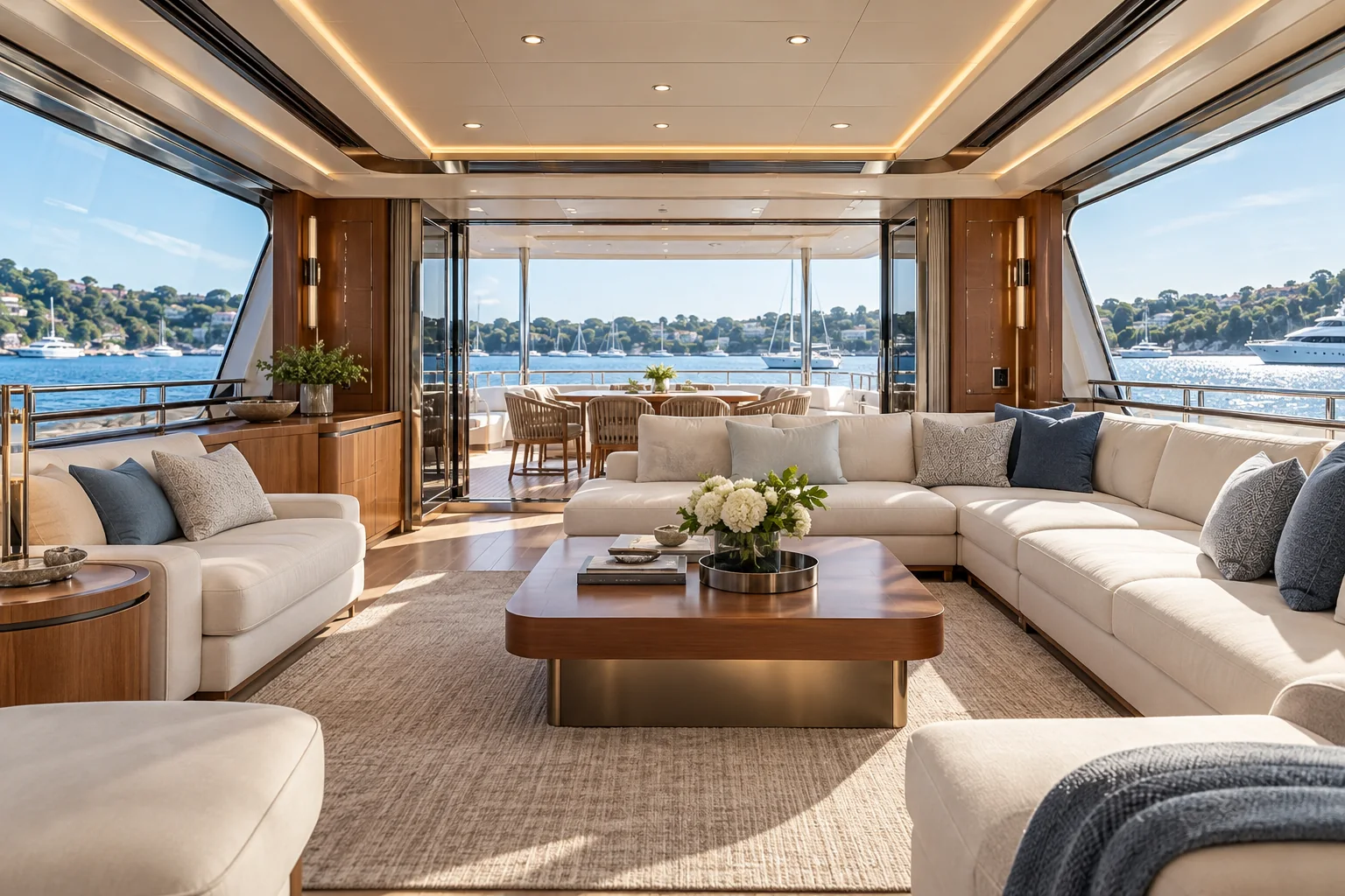 Yachts & Waterfront Settings · AI partnership concept